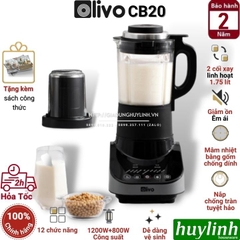 Máy xay nấu sữa hạt đa năng Olivo CB20 - 1.75 lít - 2 Cối
