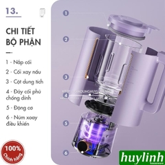 Máy xay nấu sữa hạt mini Dingo DCB500 - 600ml - Đa chức năng [Miễn SHIP Toàn Quốc]