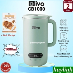 Máy xay nấu sữa hạt mini Olivo CB1000 - Dung tích 1000ml - 9 Chức năng