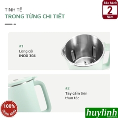 Máy xay nấu sữa hạt mini Olivo CB1000 - Dung tích 1000ml - 9 Chức năng