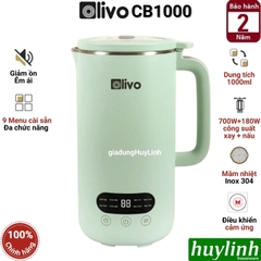 Máy xay nấu sữa hạt mini Olivo CB1000 - Dung tích 1000ml - 9 Chức năng