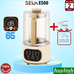 Máy làm sữa hạt Seka E500 - Có chống ồn - 1.5 lít - Tiếng Việt - 9 Chức năng