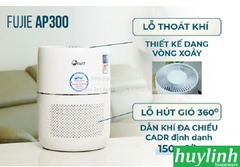 Máy lọc không khí Fujie AP300 - 16m2 - Hepa 3M - Điều khiển Wifi