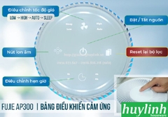 Máy lọc không khí Fujie AP300 - 16m2 - Hepa 3M - Điều khiển Wifi