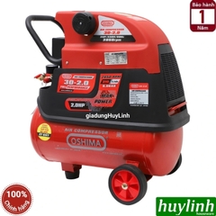 Máy nén khí có dầu Oshima 30-2.0 - Dung tích 30 lít - 2hp (dây đồng)