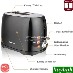 Máy nướng bánh mì sandwich Tiross TS9659 - 800W