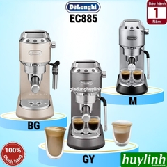 Máy pha cà phê Espresso Delonghi EC885 (GY - BG - M) - Dedica Arte - Tặng ca đánh sữa + Tamper inox