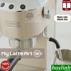 Máy pha cà phê Espresso Delonghi EC885 (GY - BG) - Dedica Arte - Tặng ca đánh sữa + Tamper inox