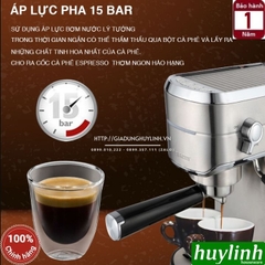 Máy pha cà phê Espresso Tiross TS6212 - 15 bar [Model mới 2022]