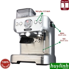 Máy pha cà phê Espresso Tiross TS6213 - Tích hợp máy xay [Model mới 2022]