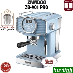 Máy pha cà phê Zamboo ZB-901 PRO - 1350W - Pha 1 - 2 tách tự động - Phong cách Vintage