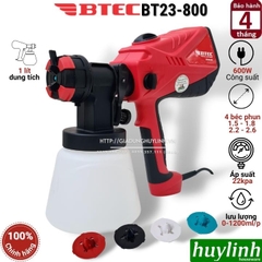 Máy phun sơn điện cầm tay Btec BT23-800 - 600W - 4 Béc phun