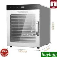 Máy sấy thực phẩm - trái cây Tiross TS9685 - 10 khay INOX - 800W