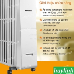 Máy sưởi dầu 11 thanh Tiross TS9216 - Vỏ chống bỏng - Hẹn giờ - Giá phơi