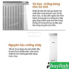 Máy sưởi dầu 11 thanh Tiross TS9216 - Vỏ chống bỏng - Hẹn giờ - Giá phơi