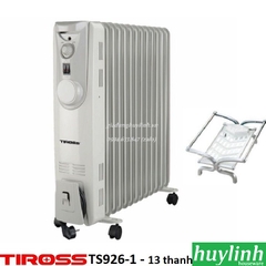 Máy sưởi dầu 13 thanh Tiross TS926-1 - Tặng giá phơi đồ