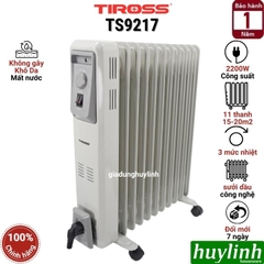 Máy sưởi dầu 11 thanh Tiross TS9217 - 2200W