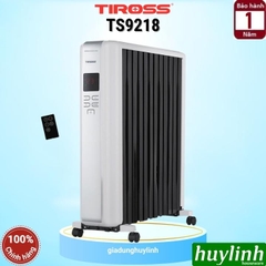 Máy sưởi dầu 12 thanh Tiross TS9218 - Vỏ chống bỏng + Remote Điều khiển từ xa