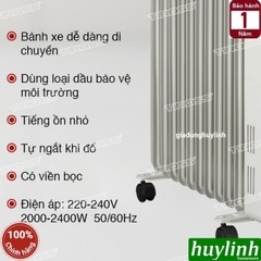 Máy sưởi dầu 11 thanh Tiross TS924