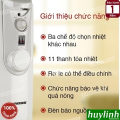 Máy sưởi dầu 11 thanh Tiross TS924