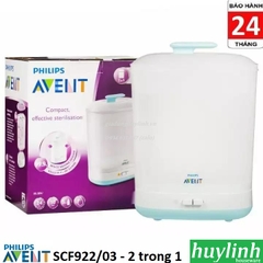 Máy tiệt trùng bình sữa 2 trong 1 Philips Avent SCF922 - chính hãng