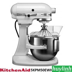 Máy trộn bột bát nâng Heavy Duty KitchenAid 5KPM50EWH – 4.8 lít