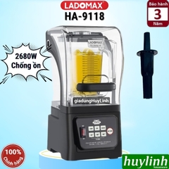 Máy xay sinh tố công nghiệp Ladomax HA-9118 - 2680W - dung tích 1.8 lít - Có hộp chống ồn