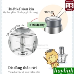 Máy xay thịt - xay thực phẩm Bear QSJ-B03Y7 - 2 lít - 300W - 2 tốc độ