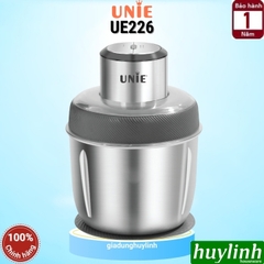 Máy xay thịt - thực phẩm Unie UE-226 - 2 cối inox 2.5 lít + dụng cụ bóc tỏi