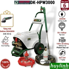 Máy xịt rửa xe cao áp Dekton DK-HPW3000 - 3000W - Tặng bình bọt 1 lít [Tặng mài DKAG850]