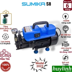 Máy rửa xe cao áp Sumika S8 - 1600W - Motor lõi đồng 100%