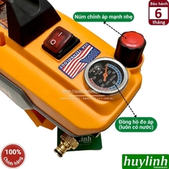 Máy xịt rửa xe chỉnh áp Hukan HK-CWM3000 - 3000W - Motor lõi đồng - Tặng khớp nối nhanh đầu ra