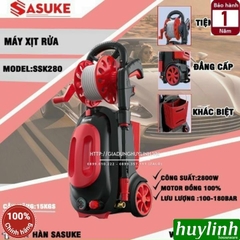 Máy xịt rửa xe Chỉnh Áp Sasuke SSK-280 - 2800W - Motor cảm ứng từ