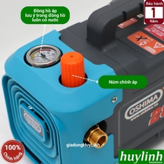 Máy rửa xe chỉnh áp Oshima MRX-1215-C2 - 2800W - Motor từ lõi đồng 100%