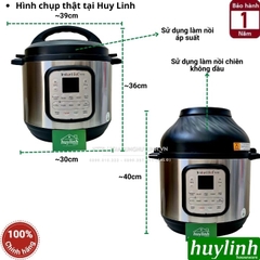 Nồi áp suất điện kết hợp chiên không dầu Instant POT Duo Crisp 11-in-1 - 8 lít - 11 chức năng