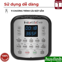 Nồi áp suất điện kết hợp chiên không dầu Instant POT Duo Crisp 11-in-1 - 8 lít - 11 chức năng