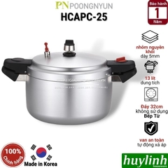 Nồi áp suất nhôm Hàn Quốc PoongNyun HCAPC-25 - 13 lít