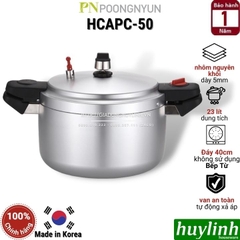 Nồi áp suất nhôm Hàn Quốc PoongNyun HCAPC-50 - 23 lít