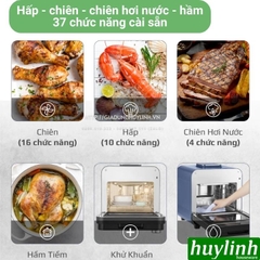 Nồi chiên không dầu - hấp hơi nước Olivo SF15 - Dung tích 15 lít - 37 menu