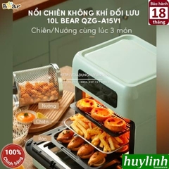 Nồi chiên không dầu Bear QZG-A15V1 - 10 lít - 8 chức năng