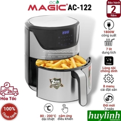 Nồi chiên không dầu điện tử Magic ECO AC-122 - 7 lít - 1800W - 8 Menu