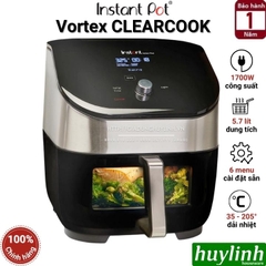 Nồi chiên không dầu Instant Pot Vortex Plus Clearcook – Xuyên thấu – 5.7 lít - 6 Menu