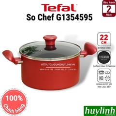 Nồi nhôm chống dính đáy từ Tefal So Chef G1354595 - 22cm