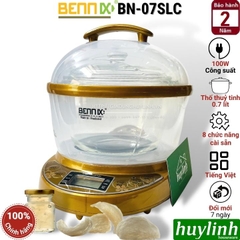 Nồi chưng yến, nấu cháo chậm thố thuỷ tinh Bennix BN-07SLC - 0.7 lít