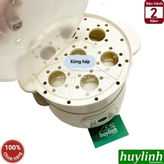 Nồi nấu cháo, chưng yến, hầm cách thuỷ Bennix BN-10SLC - 1 lít - kèm xửng hấp