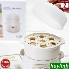 Nồi nấu cháo, chưng yến, hầm cách thuỷ Bennix BN-10SLC - 1 lít - kèm xửng hấp