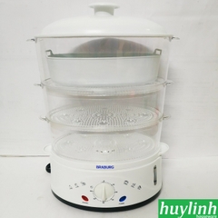 Nồi hấp điện 3 tầng Braburg B3L - 8.5 lít