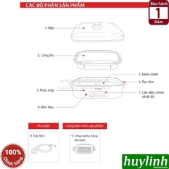 Nồi lẩu nướng điện 2 trong 1 Kuvings KMG-200B - 4 lít