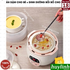 Nồi nấu chậm, chưng yến, nấu cách thuỷ Bear SUBE001 - Kèm xửng hấp