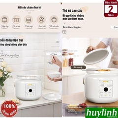 Nồi nấu cháo chậm điện tử Bennix BN-30SLC - 3 lít - 8 chức năng - 3 tốc độ nấu